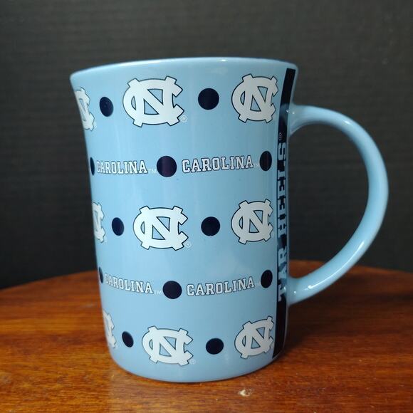 NC North Carolina TAR HEELS Coffee Tea Mug Cup Light Blue The Memory Company - Picture 1 of 8